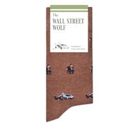 The Wall-Street Wolf Socks - Finance Bro Men's Socks - Trader Banker Gift