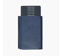 The Wallet Store Maverick RFID Protected Minimalist Wallet, Pop-Up Cardholder, Scan-Proof Aluminium Case, Holds 8 Credit/Debit Cards, Slim Men’s Wallet, Blue, 2 cm x 7.5 cm x 9.5 cm, Casual