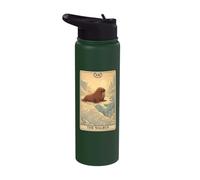 The Walrus Tarot Card Stainless Steel Insulated Water Bottle
