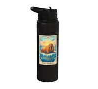 The Walrus Tarot Card Stainless Steel Insulated Water Bottle
