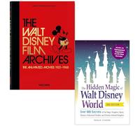 The Walt Disney Film Archives The Animated Movies 1921-1968 By Daniel Kothenschulte & The Hidden Magic of Walt Disney World By Susan Veness 2 Books Collection Set