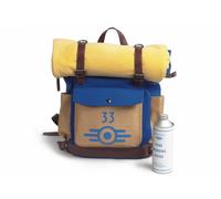 Fallout from The Wand Company: Lucy's Backpack, the authentic Vault 33 replica with fleece blanket and internal pockets for laptop, glasses and phone - officially licensed by Amazon Studios & Bethesda