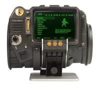 The Wand Company Pip-Boy 3000 Fallout 3 New Vegas Die-Cast Replica FM Radio and Alarm Clock LCD Screen with Memory Foam Cuff and Stand Officially Licensed by Bethesda