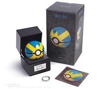The Wand Company Original Poké Ball Authentic Replica - Realistic, Electronic, Die-Cast Authentic Replica with Display Case Light Features. Officially Licensed by Pokémon (Quick Ball)