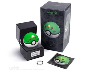 The Wand Company Original Poké Ball Authentic Replica - Realistic, Electronic, Die-Cast Authentic Replica with Display Case Light Features. Officially Licensed by Pokémon