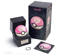 The Wand Company Original Poké Ball Authentic Replica - Realistic, Electronic, Die-Cast Poké Ball with Display Case Light Features - Officially Licensed by Pokémon