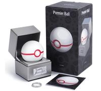 The Wand Company Premier Ball Authentic Replica - 25th Anniversary Silver Display Case Edition - Officially Licensed by Pokémon