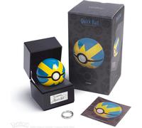 The Wand Company Original Poké Ball Authentic Replica - Realistic, Electronic, Die-Cast Authentic Replica with Display Case Light Features. Officially Licensed by Pokémon (Quick Ball)