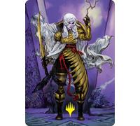 The Wandering Emperor Art Card (#49) (Gold Signature) | Kamigawa: Neon Dynasty