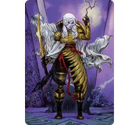 The Wandering Emperor Art Card (#49) | Kamigawa: Neon Dynasty