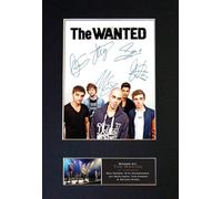 THE WANTED Signed Autograph Mounted Photo Reproduction PRINT A4 Rare Perfect Birthday (297 x 210mm) #208 (Not Framed)