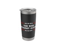 The War Against Algae Funny USA Sarcasm 250 Reflecting Pool Stainless Steel Insulated Tumbler