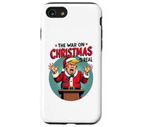 The War on Christmas Is Real - Angry Santa President Case for iPhone SE (2020) / 7/8
