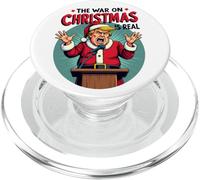 The War on Christmas Is Real - Angry Santa President PopSockets PopGrip for MagSafe