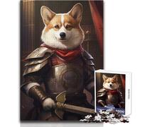 The Warrior Dog 1000-piece Jigsaw Puzzles Mindful Learning Fun Game Unique Gift for Joyful Celebrations Size 38x26cm