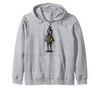 The Warrior Original Hunter Icon for Adventurers Zip Hoodie