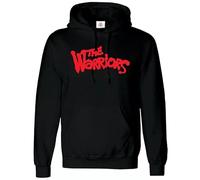 The Warriors Hoody Sweatshirt Cult 70S Movie Mens Hood Retro Street Gang Hoodie (BLACK - X-Large)
