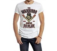 The Warriors Men T-Shirt Brooklyn New York Cult Movie Bat Gang Movie Retro Out Men's T-Shirt White