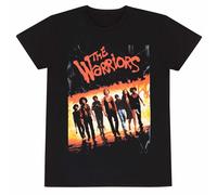 The Warriors Men's Line Up Angle T-Shirt in Black | Size: 2XL The Warriors Black 2XL