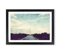 The Washington Monument Vol.1 Painting Framed Print | A2 Black Framed Wall Art | Ready to Hang | Modern Cityscape Picture | Living Room Bedroom Lounge Office