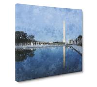 The Washington Monument Vol.4 Canvas Print | Gallery Wrapped 30mm Frame Wall Art | 14x14 inches | Ready to Hang | Modern Picture | Living Room Bedroom Lounge Office
