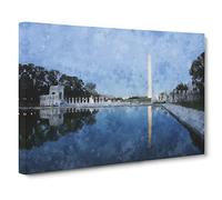 The Washington Monument Vol.4 Canvas Print | Gallery Wrapped 30mm Frame Wall Art | 24x16 inches | Ready to Hang | Modern Picture | Living Room Bedroom Lounge Office