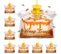 The Wasp Trap 8 Pcs Outdoor Hanging Wasp Killer Waterproof and Sunscreen