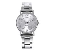 The Watch Lady Top Fashion Latest Wild Creative Belt Mesh Fashion Ladies Women's Watch Men Watches (Silver, One Size)
