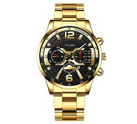 The Watch Locker Stainless Case Quartz Analog Wrist Watch Gmdb800-1 (G, One Size)