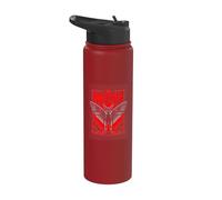 The Watcher Gothic Horror Mothman Cryptid Stainless Steel Insulated Water Bottle