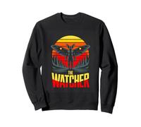 The Watcher Horror Cryptid Mothman Sunset Sweatshirt