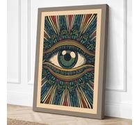 The Watchful Eye Eclectic Canvas Wall Art Print 30x20 Inch (76 x 51 cm)