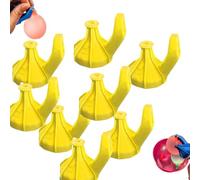 The Water Fights Gadget, 2 in 1 Water Balloons Filling Cover, Easy Fill Wa-ter Ballons Tie Tool, Self Sealing Wa-ter Balloons Tools, Easy Rapid Fill Ballons Tie Tool with Tying Tools (8pcs-A)