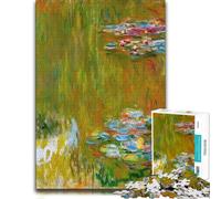 The Water Lily Pond 1919 Wooden Jigsaw Puzzle 1000 Pieces, Indoor Activity | Present for puzzle enthusiasts with hands-on indoor leisure on quiet evenings.