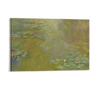 The Water-Lily Pond by Claude Monet Poster Print Photo Art Painting Canvas Home Decorative Bedroom Modern Decor 08x12inch(20x30cm)
