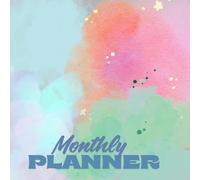 The Watercolor Calm Planner: Undated 12-Month Goal Organizer with Check Box Task Lists: Ideal Gift for Students, Professionals, and Anyone Seeking Mindful Productivity (8.25" Square)