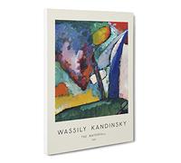 The Waterfall By Wassily Kandinsky Canvas Print | Gallery Wrapped 30mm Frame Wall Art | 30x20 inches | Ready to Hang | Classic Landscape Picture | Living Room Bedroom Lounge Office