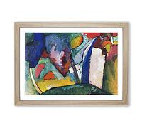 The Waterfall by Wassily Kandinsky Framed Print | A2 Oak Framed Wall Art | Ready to Hang | Modern Landscape Picture | Living Room Bedroom Lounge Office