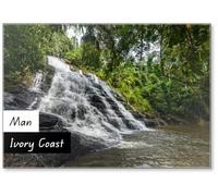 The Waterfalls of Man, Ivory Coast, Fridge Magnet