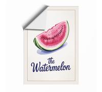 The Watermelon Botanical Unframed Wall Art Print A1 (84.1×59.4cm), Wall Decor for Living Room, Bedroom, Office & Home, Art Gift