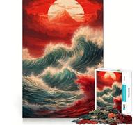 The Wave 1000 Piece Jigsaws for Teenagers Puzzle Wise Think Toy Simple Fun Tight Cut Santa Wish Pick (38x26cm)