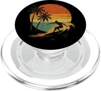 The Wave Horse Riding Holiday Caribbean South Sea Palm Trees Beach Surfer PopSockets PopGrip for MagSafe