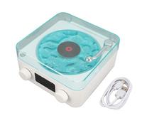 The Waves Player Portable Record Players Creative Present Player Bluetooth Cordless Compact Stereo Sound Ambient Light Sea White Noise for Sleep Relaxing Green (Blanco)