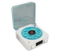 The Waves Player, Portable Vintage Waves Bluetooth Speaker with Adjustable Ambient Lights, Stereo Sound Music Player with Time Display for Bedroom, Party, for Sleep Relaxing