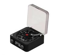 The Waves Vinyl Player,Waves Bluetooth Speaker, 2025 New Portable Four Modes Wireless Vintage Vinyl Record Player with 3 Adjustable Light and Time for Bedroom, Office, Party