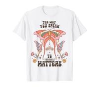 The Way You Speak to Yourself Matters Positive Affirmation Value Graphic T-Shirt, Men, White, XL