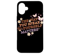 The Way You Speak Yourself Matters Retro Graphic Case for iPhone 16 Plus