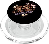 The Way You Speak Yourself Matters Retro Graphic PopSockets PopGrip for MagSafe