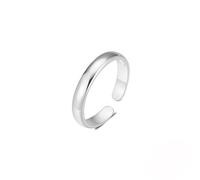 The Wedding Ring Engagement Rings Turquoise 14K White Gold Au585 Size Q 1/2 Blue Round Turquoise Stackable for Ladies Modern