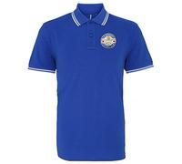 The Wednesday Football Club Retro Football Iconic Polo Embroidered Logo Royal/White